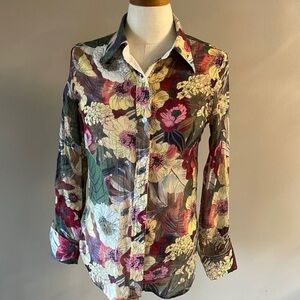 Jean Pierre Klifa PARIS Alice’s Garden Parktown button down shirt long sleeve XS